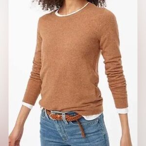J. Crew Women's Tan Crew Neck Sweater